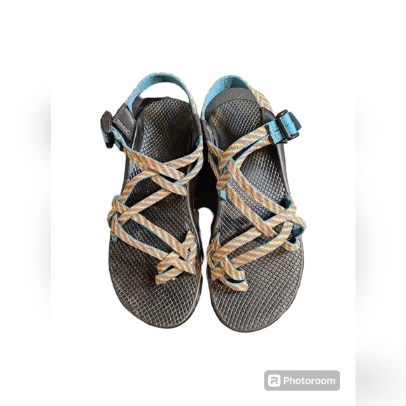Chaco multi strap/color sandals size 8 - Picture 4 of 6